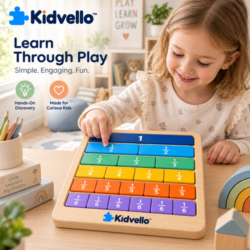 Kidvello™ Colorful Fraction Learning Board — Product image 2
