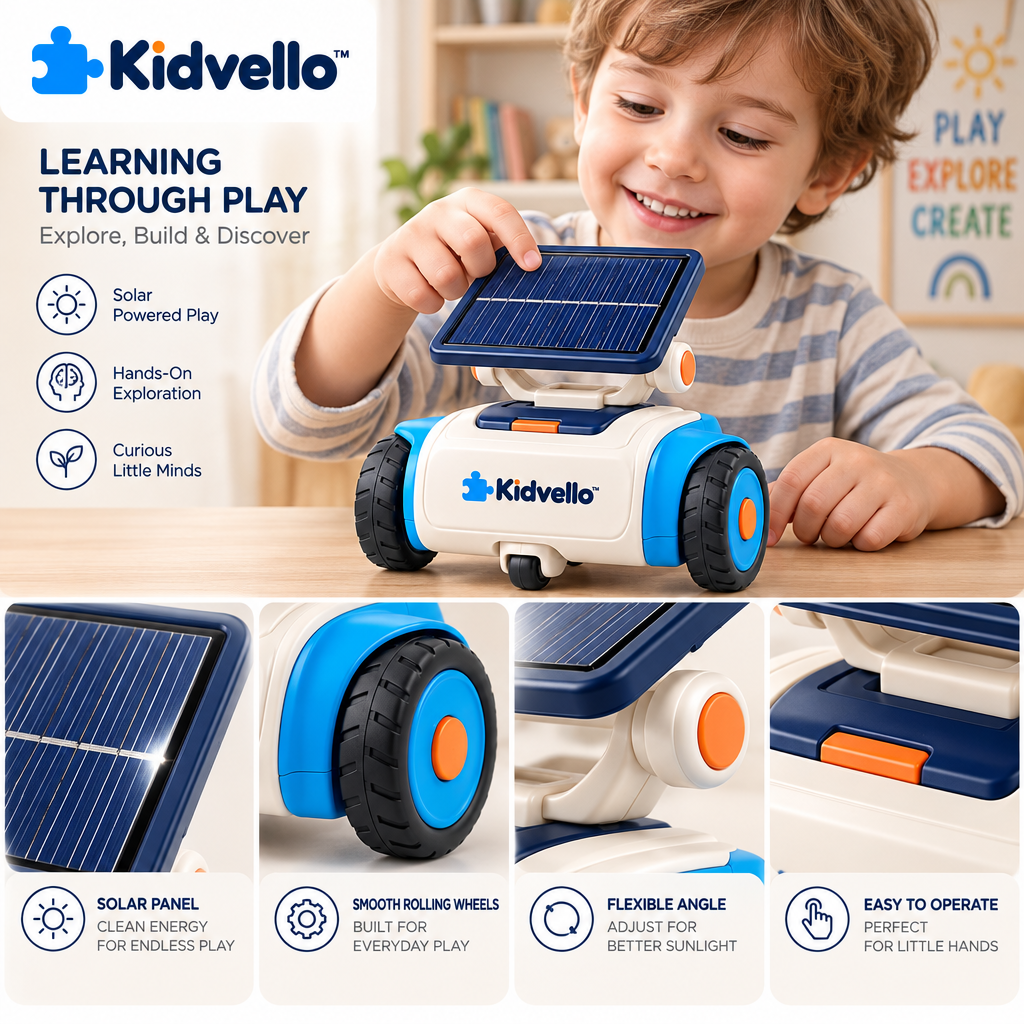 Kidvello™ Kids’ Solar-Powered Robot — Product details image