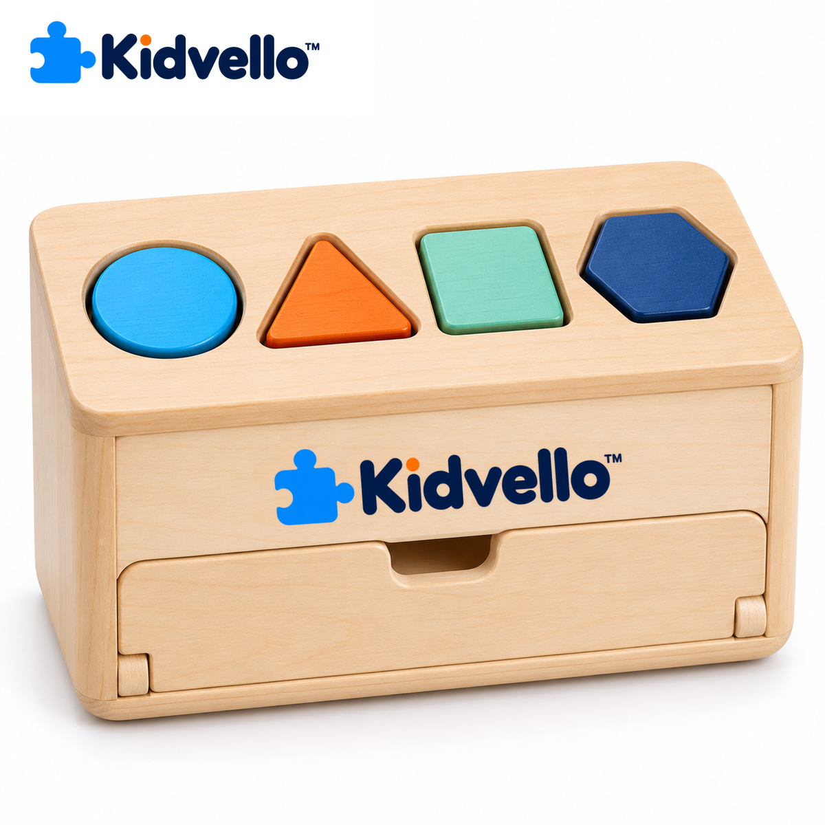 Kidvello™ Shape Sorting Box — White background product image